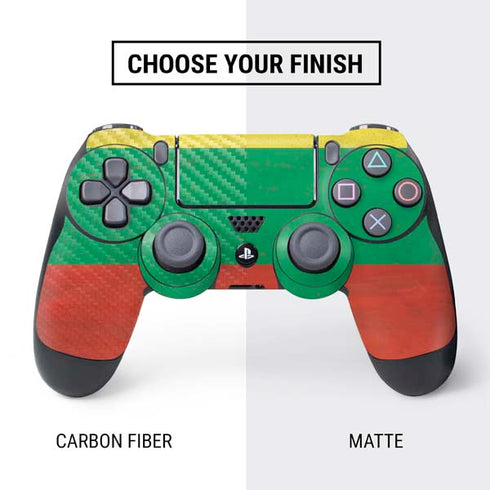 Lithuania Flag Distressed PS4 Controller Skin