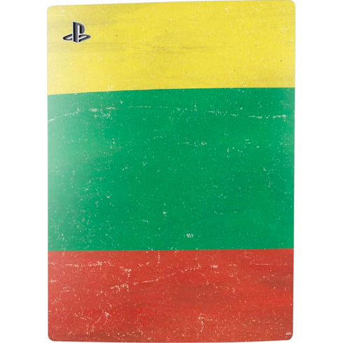 Lithuania Flag Distressed PS5 Digital Edition Console Skin