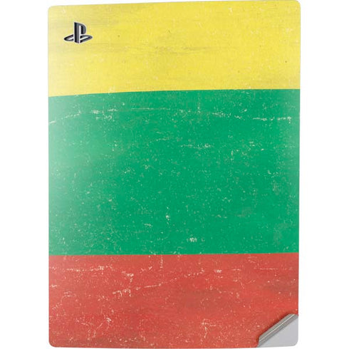 Lithuania Flag Distressed PS5 Digital Edition Console Skin