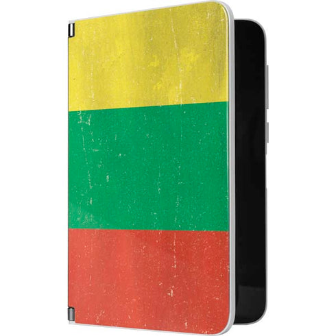 Lithuania Flag Distressed Surface Duo Skin