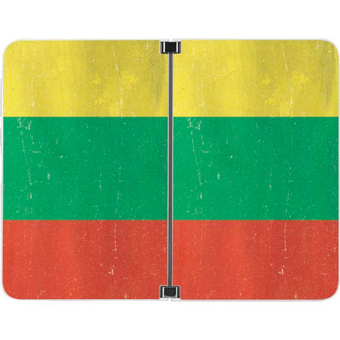 Lithuania Flag Distressed Surface Duo Skin