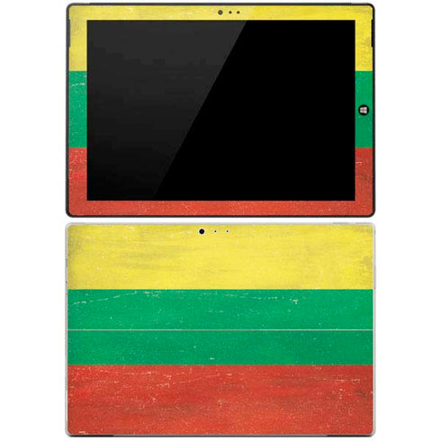 Lithuania Flag Distressed Surface Pro 3 Skin