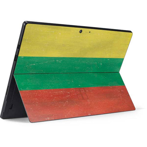 Lithuania Flag Distressed Surface Pro 7 Skin