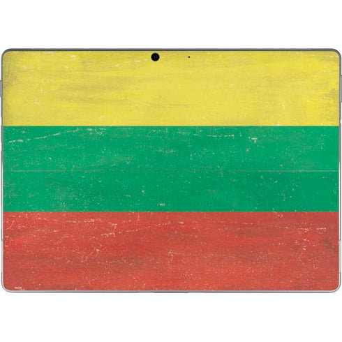 Lithuania Flag Distressed Surface Pro 8 Skin