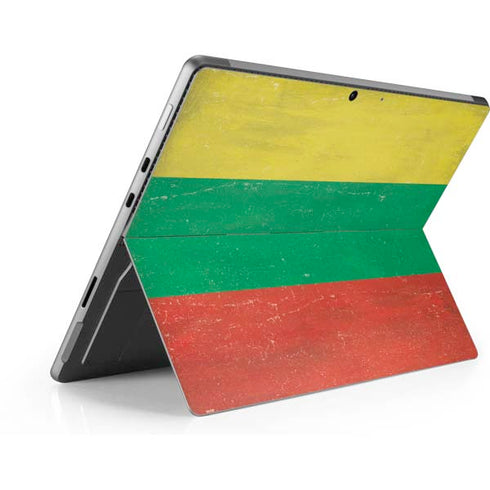 Lithuania Flag Distressed Surface Pro 8 Skin