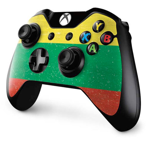 Lithuania Flag Distressed Xbox One Controller Skin