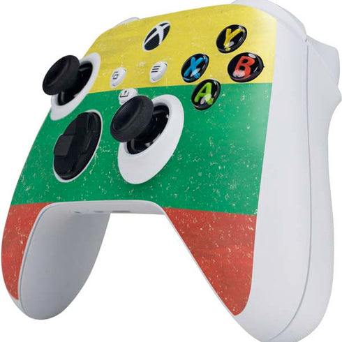 Lithuania Flag Distressed Xbox Series S Controller Skin