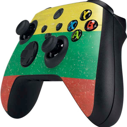 Lithuania Flag Distressed Xbox Series X Controller Skin