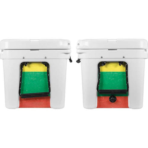 Lithuania Flag Distressed YETI Tundra 45 Hard Cooler Skin