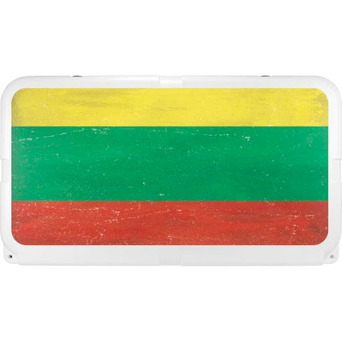 Lithuania Flag Distressed YETI Tundra 75 Hard Cooler Skin