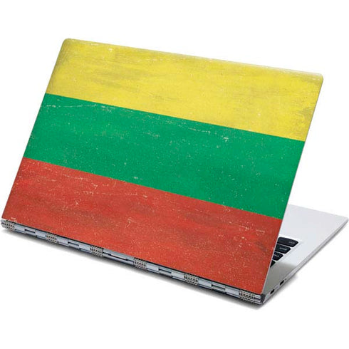 Lithuania Flag Distressed Yoga 910 2-in-1 14in Touch-Screen Skin