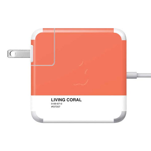 Living Coral 85W Power Adapter (15 and 17 inch MacBook Pro Charger) Skin