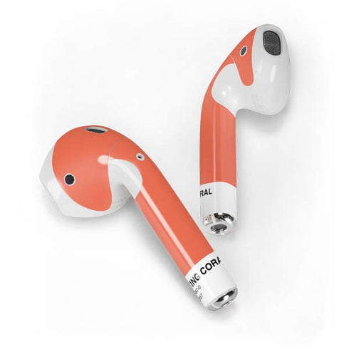 Living Coral Apple AirPods 2 Skin