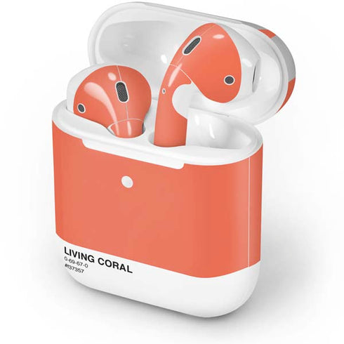 Living Coral Apple AirPods 2 Skin