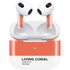 Living Coral Apple AirPods (3rd Gen 2021) Skin