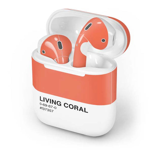 Living Coral Apple AirPods Skin