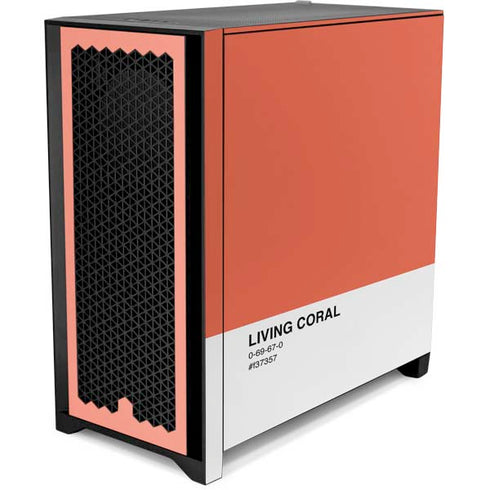 Living Coral Corsair 4000D Tempered Glass Mid-Tower ATX Case Skin