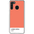Living Coral Galaxy A21 Clear Case