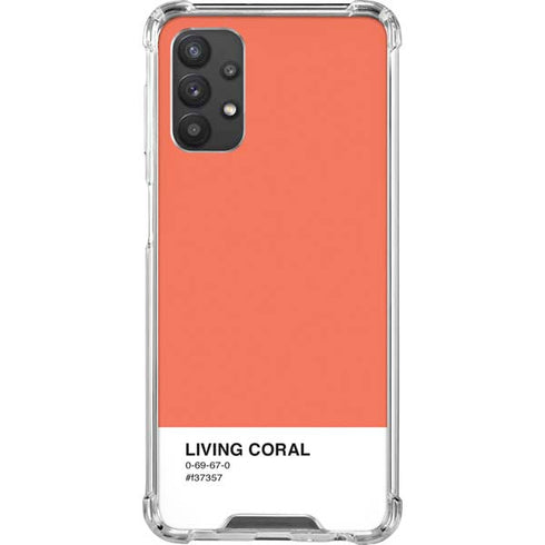 Living Coral Galaxy A32 5G Clear Case
