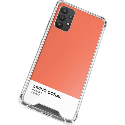 Living Coral Galaxy A32 5G Clear Case
