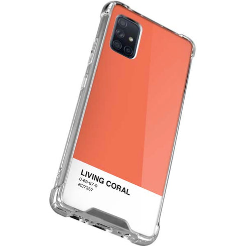 Living Coral Galaxy A51 5G Clear Case