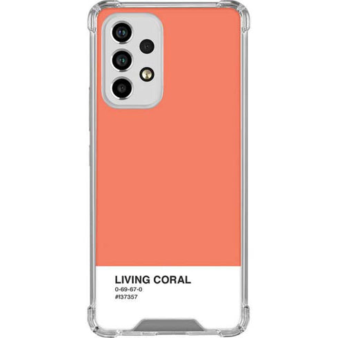 Living Coral Galaxy A53 5G Clear Case