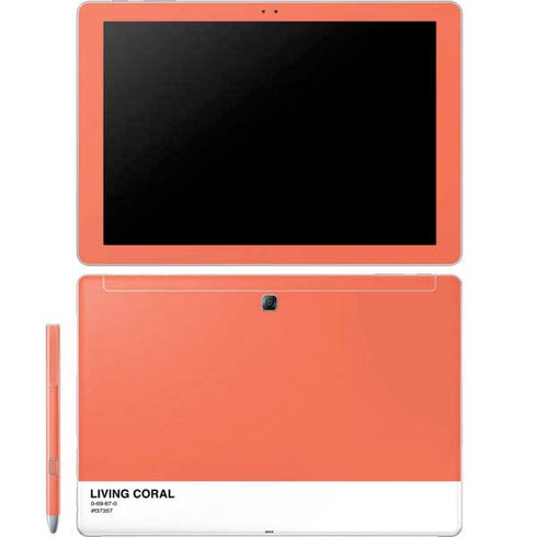 Living Coral Galaxy Book 12in Skin