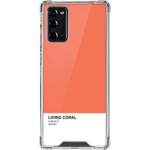 Living Coral Galaxy Note20 5G Clear Case