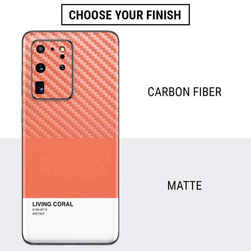 Living Coral Galaxy S20 Ultra 5G Skin