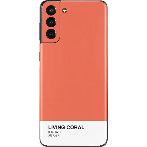 Living Coral Galaxy S21 Plus 5G Skin