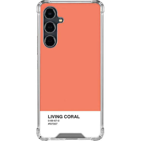 Living Coral Galaxy S23 FE Clear Case