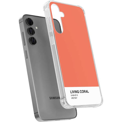 Living Coral Galaxy S24 Plus Clear Case
