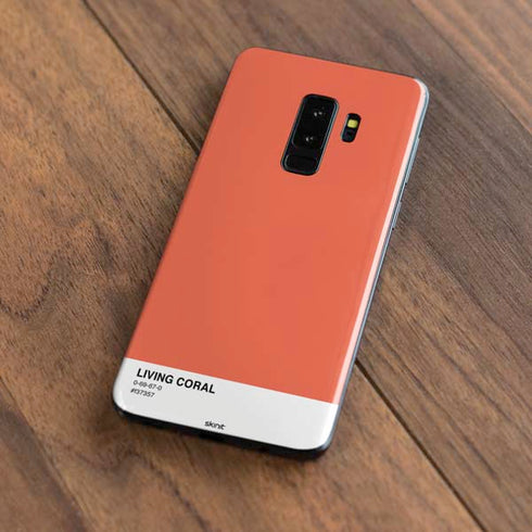 Living Coral Galaxy S9 Plus Skin