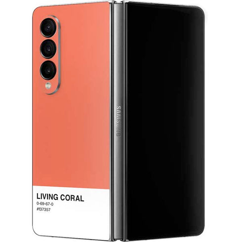 Living Coral Galaxy Z Fold4 5G Skin