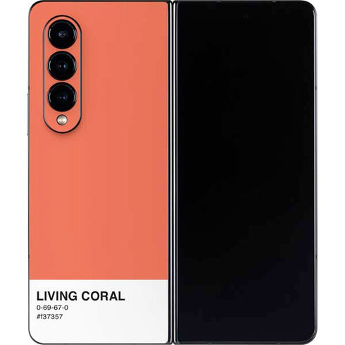 Living Coral Galaxy Z Fold4 5G Skin