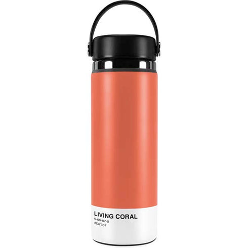 Living Coral Hydro Flask 20oz Wide Mouth Skin