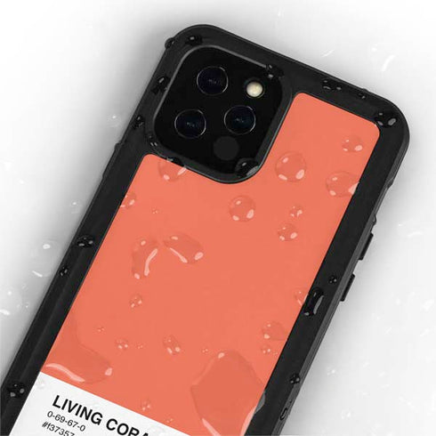 Living Coral iPhone 12 Pro Waterproof Case