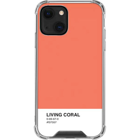 Living Coral iPhone 13 Mini Clear Case