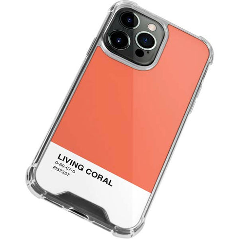 Living Coral iPhone 13 Pro Clear Case