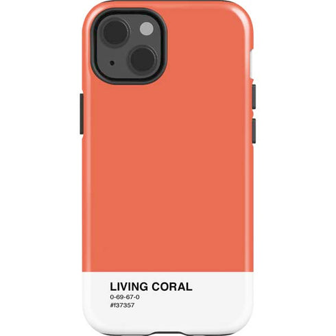 Living Coral iPhone 15 Impact Case