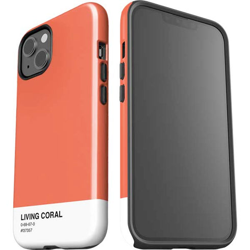 Living Coral iPhone 15 Impact Case