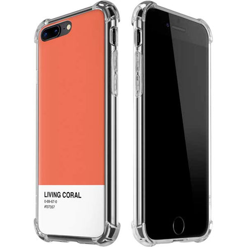 Living Coral iPhone 7/8 Plus Clear Case