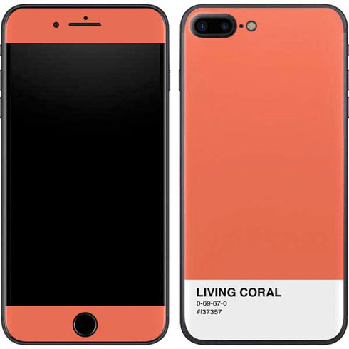 Living Coral iPhone 8 Plus Skin