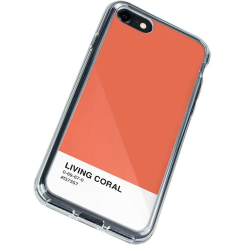 Living Coral iPhone SE (2nd & 3rd Gen) Clear Case