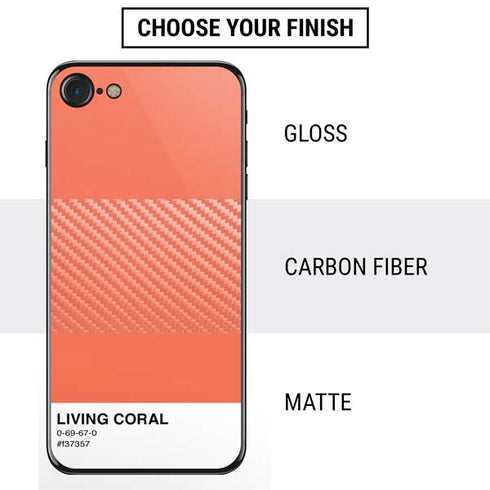 Living Coral iPhone SE (2nd & 3rd Gen) Skin