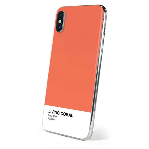 Living Coral iPhone XS Skin