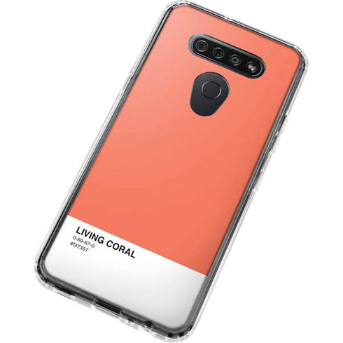 Living Coral LG K51/Q51 Clear Case