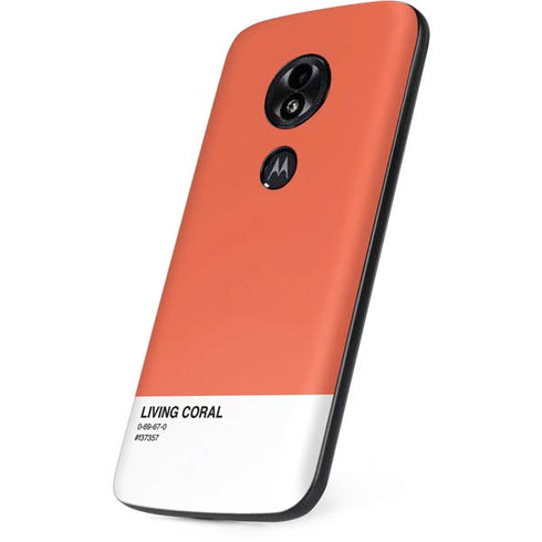 Living Coral Moto E5 Play Skin