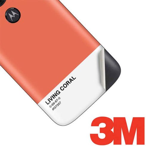 Living Coral Moto E5 Play Skin