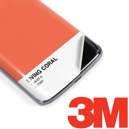 Living Coral Moto E5 Plus Skin